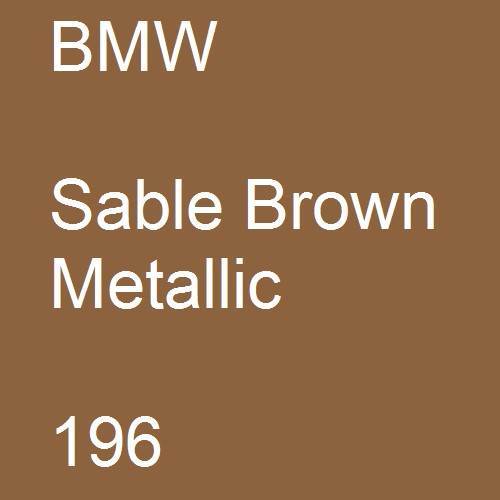 BMW, Sable Brown Metallic, 196.